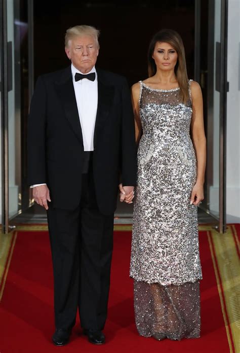 Melania Trump state dinner dress